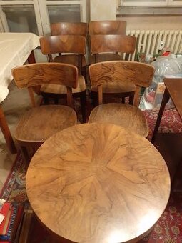 Predám 6× historické drevené stoličky FISCHEL