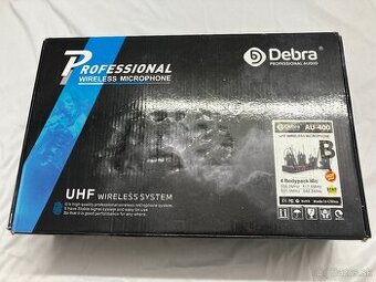 Debra Bezdrôtový mikrofón AU400 UHF s vysielačom Bodypack 4x