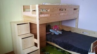 Predám poschodovú posteľ z masívu