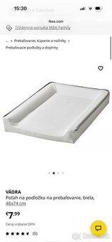 Prebaľovacia podložka Vadra Ikea