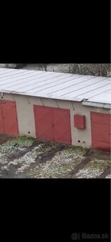 Veľká murovaná garáž na predaj.