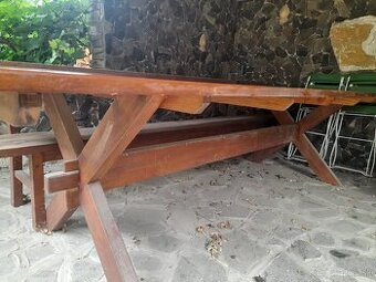 Zahradny stol a lavice
