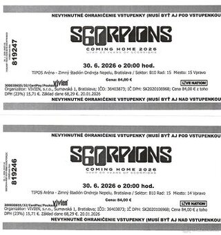 SCORPIONS  koncert Bratislava .