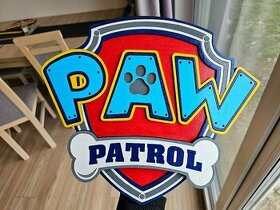 PAW PATROL Drevený 3D obraz - 1