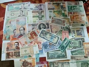 Bankovky svet 50 ks super cena
