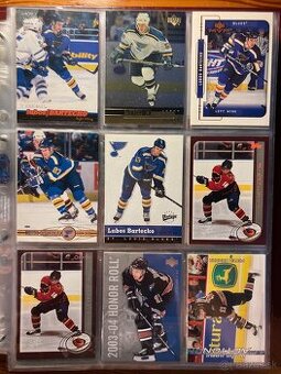 Slovaci v NHL - hokejove karty
