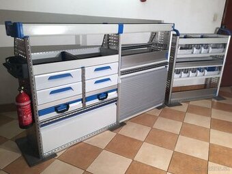 Sortimo Regále do úžitkových vozidiel T6 Custom Vivaro