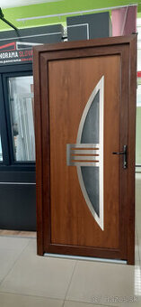PLASTOVÉ VCHODOVÉ DVERE GOLDEN OAK 980mm.x2080mm.