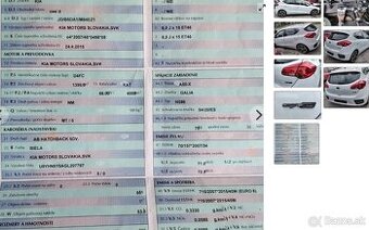 KIA CEED 1.4 CRDI 2015 Predám DVERE, MOTOR D4FC, PIATE DVERE