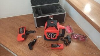 Červený rotačný laser a príslušenstvo