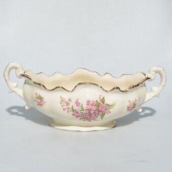 predané Starožitná veľká porcelánová misa - Nezábudky