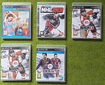 HRY NA PS3 – Nhl 13 CZ, Nhl2k9, DanceStar Party