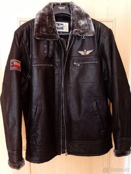 Kožená bunda čierna - 1