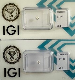Predam 2ks diamantov D VS2 - 1