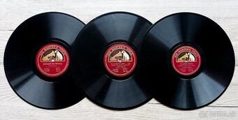 Vlasta Burian, tři starožitné gramodesky His Master’s Voice