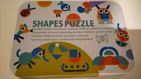 Drevené puzzle Montessori geometrické tvary - 1