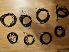 Predám kvalitne audio káble 4.5m (jack, xlr3, cinch) - 1
