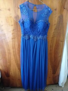 Spoločenské šaty modré a fialové, veľkosť 46