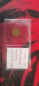 10 halier ročník 1922 ČSR