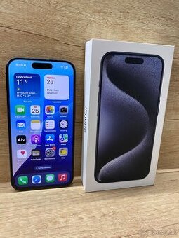 Apple iPhone 15 Pro, 256gb, Blue Titanium, PREDÁM
