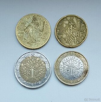 4 ks EUROMINCE FRANCÚZSKO r. 1999-2001