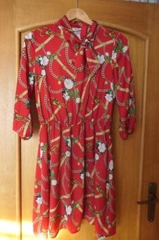LIU JO monogram nenosene luxusne damske saty S/M
