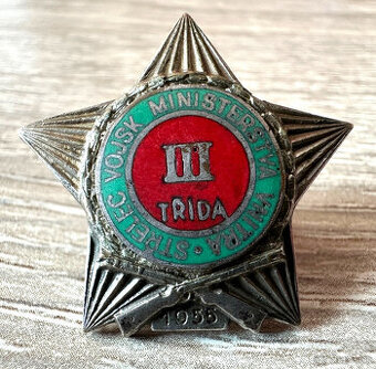 střelec odznak pohraniční stráž 1955 střelecký