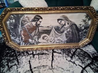 Predám krásny obraz Mária , Jozef a Ježiš .