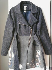 EXKLUZÍVNY dámsky vlnený kabát veľ. L + ĎALŠÍ lila kabát - 1