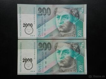 Slovenské bankovky pred eurom bimileniové