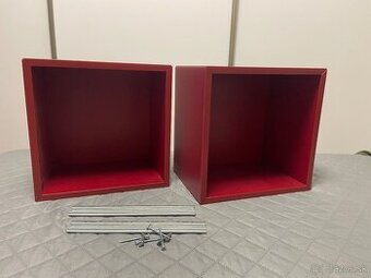 Predám červené poličky IKEA eket