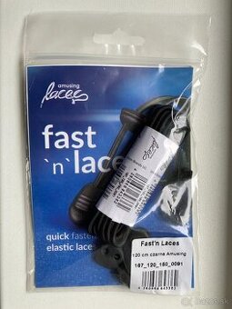 Rýchloupínacie Elastické Šnúrky amusing laces (Čierne, 120 c