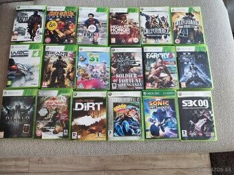 XBOX 360 kinekt+2 ovládače+46 hier