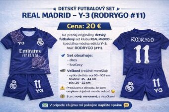 Detský futbalový ser dresu Real Madrid