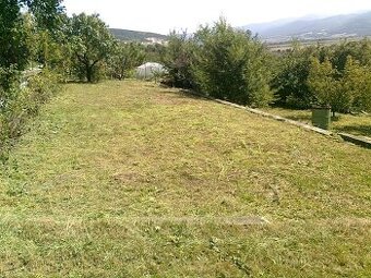 Záhradka s drevenou chatkou