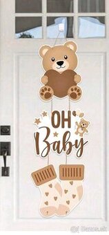 Výbava - balíček dekorácií na oslavu bábatka - baby shower