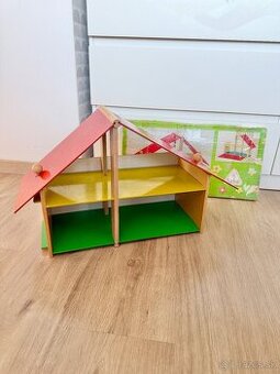 Retro drevený domček Tofa