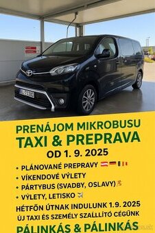 PRENÁJOM MIKROBUSU ( TAXI - PREPRAVA)