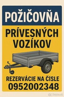 Privesny vozík - prenájom