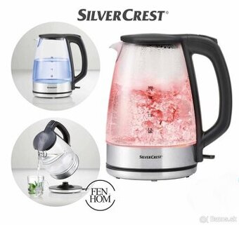 Sklenená rýchlovarná konvica Silvercrest