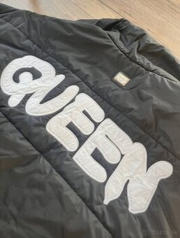 Damska cierna oversized bunda QUEEN, vel. L