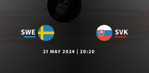 Švédsko - Slovensko vstupenky ms 2024