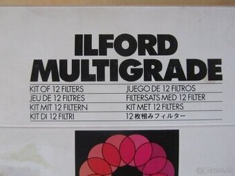 Ilford multigrade filter set pod obj. 12 filtrů+držák-Nové