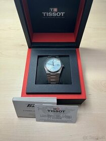 Tissot PRX Powermatic 80 “ICE BLUE” + kožený náramok