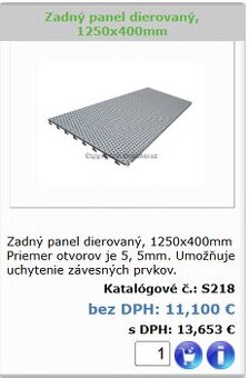 Regálový systém policový kovový