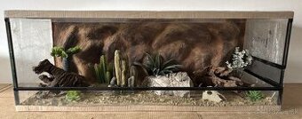 Terárium 110x50x40 s 3D stenou