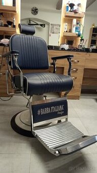 Predám používané, kožené barber kreslo v Top stave.