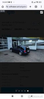 Golf 4 TDI 1,9 kombi / family van 4x4