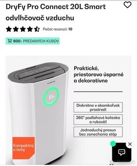 Klarstein Dry fy pro connect odvlhčovač&čistič vzduchu