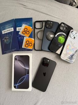 iPhone 16 Pro Max 256 gb Black Titanium - záruka 20mesiacov